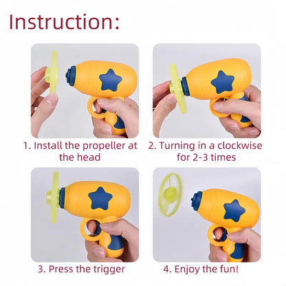 6 Pcs Cat Fetch Toy Set, Interactive Flying Disc Launcher, Track & Propeller Toys for Indoor Cats & Dogs, Pet Training & Chasing Fun