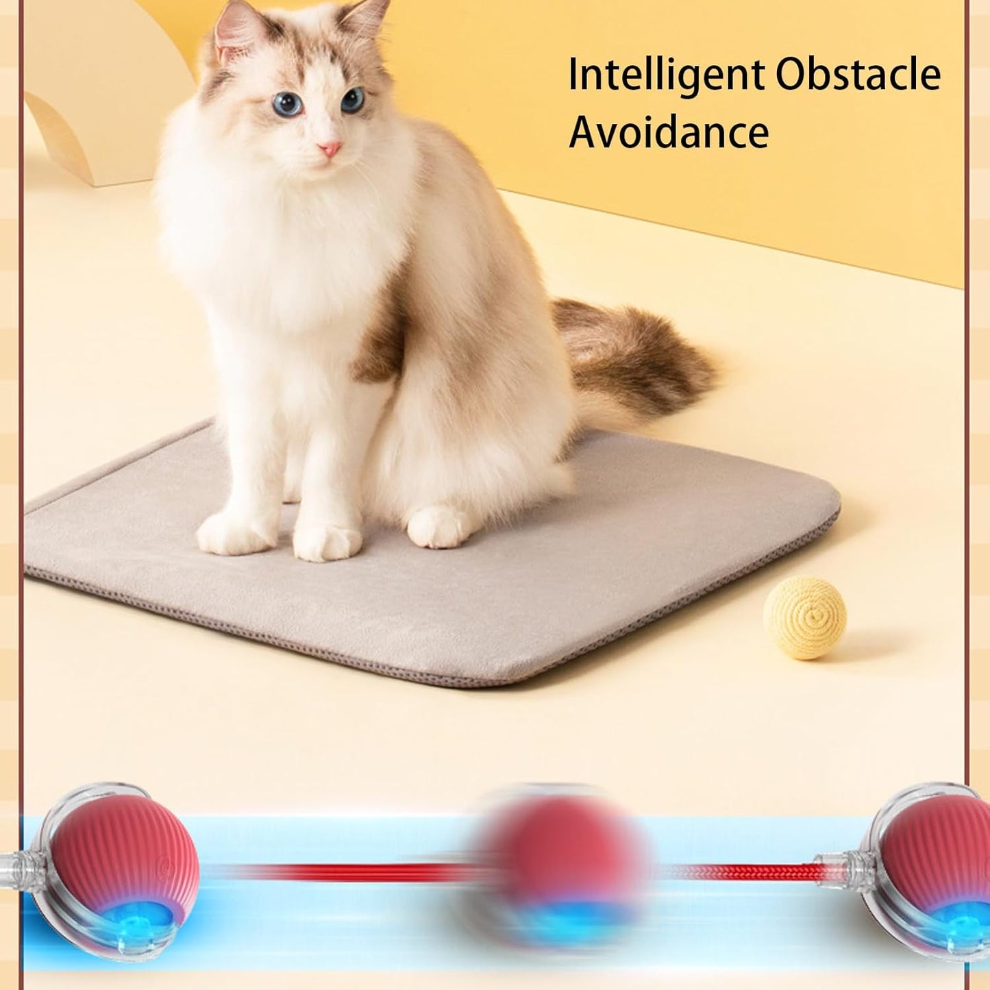 Yopoll interactive pet toy ball